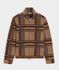 Boxy Jacquard Full-Zip Jacket