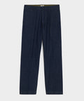 Relaxed Creased Denim Chino in Indigo