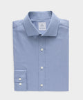 Slim Cotton-Silk Spread Collar Dress Shirt