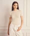 Super Fine Cashmere Shrunken T-Shirt