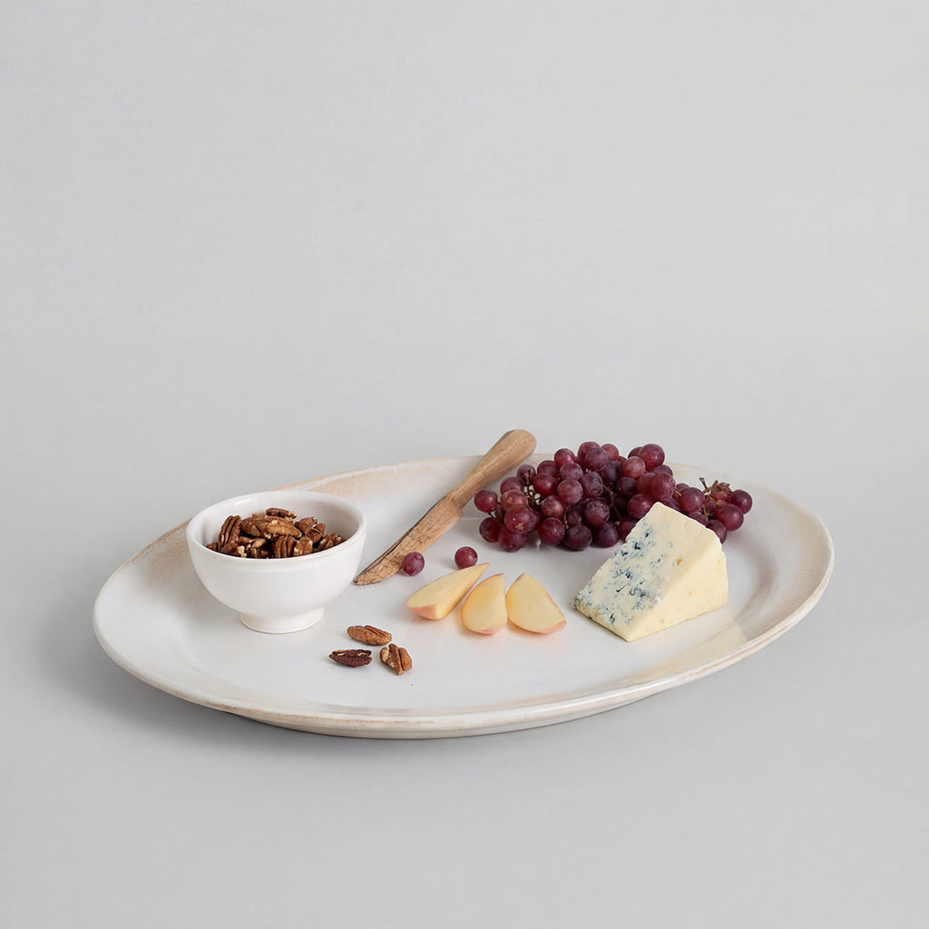 Farmhouse Oval Platter, Eggshell
