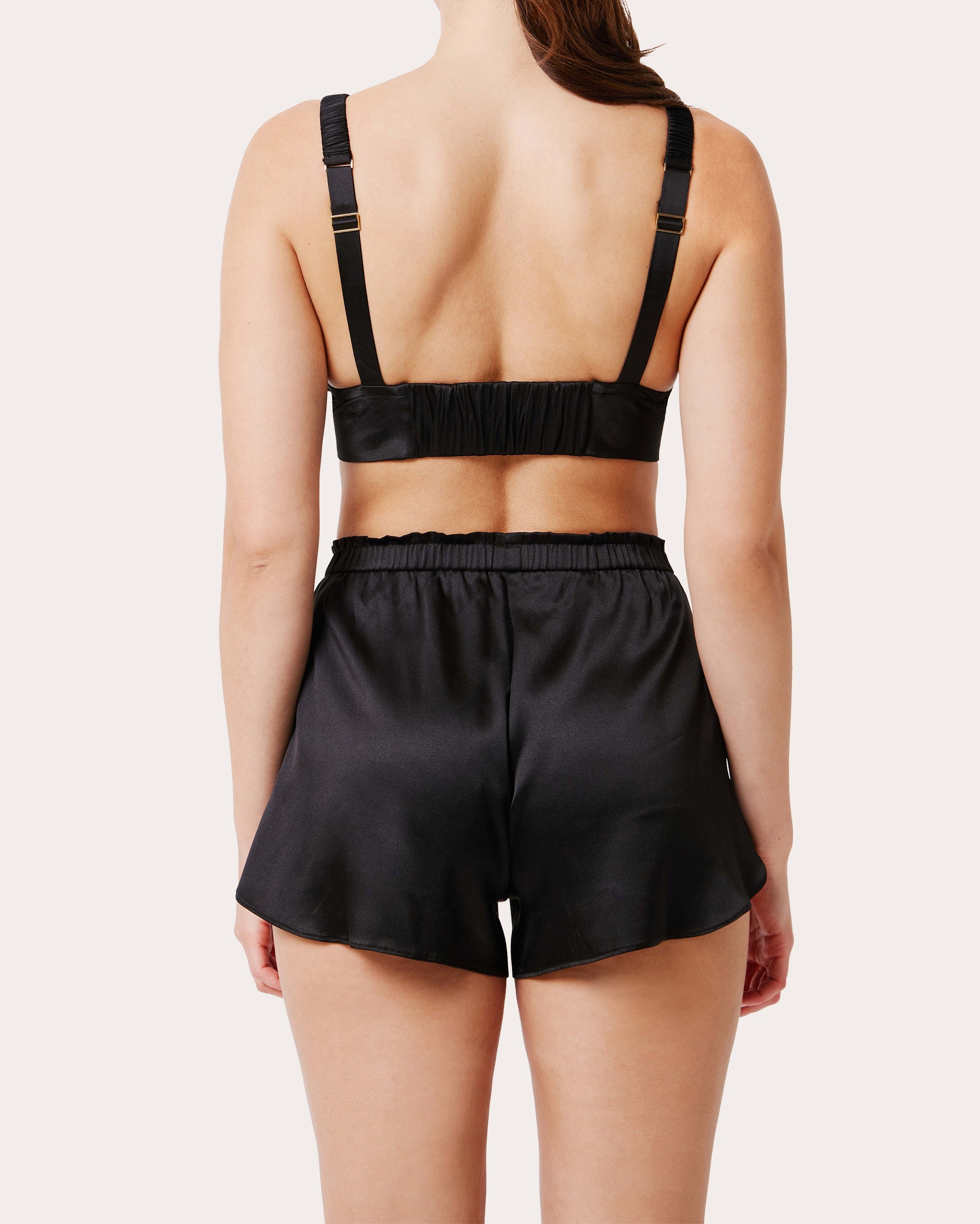 Fiamma Ruched Stretch Silk Bralette