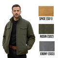 Field & Forest Men's Jacket Padded Grey, Brown, Green Shirt