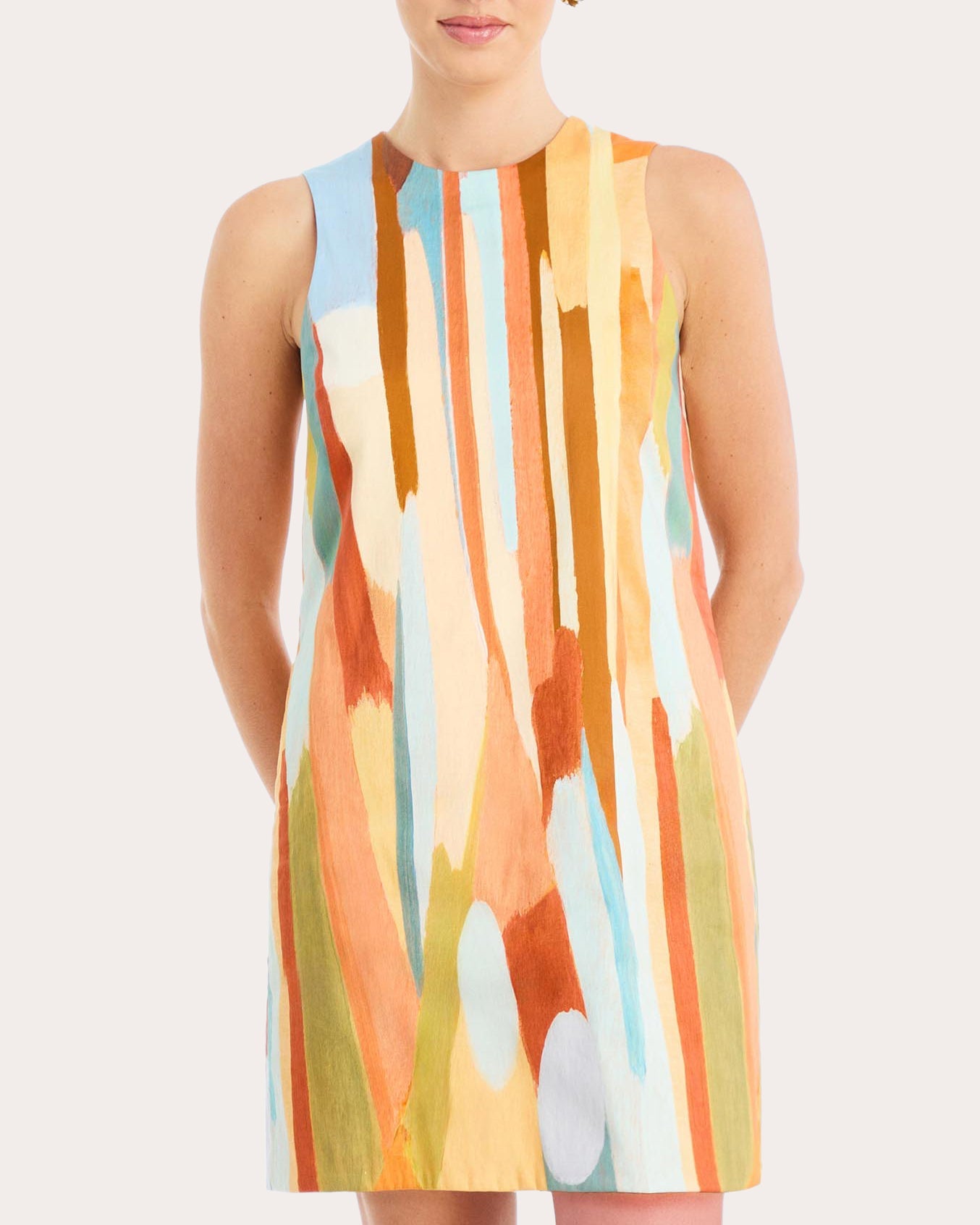 Fiona Cotton Poplin Reversible Shift Dress