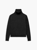 Men's Travel Merino Turtleneck - Black