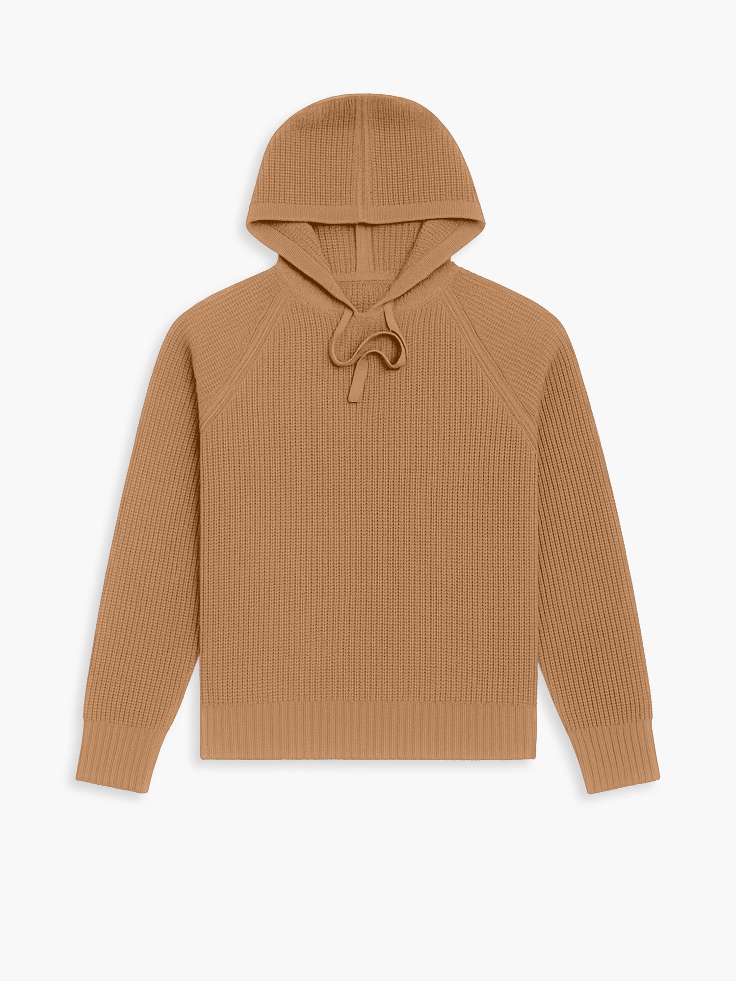 Men's Travel Merino Waffle Hoodie - Camel