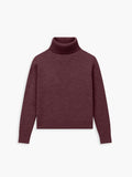 Women's Travel Merino Turtleneck - Merlot