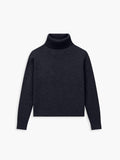 Women's Travel Merino Turtleneck - Black