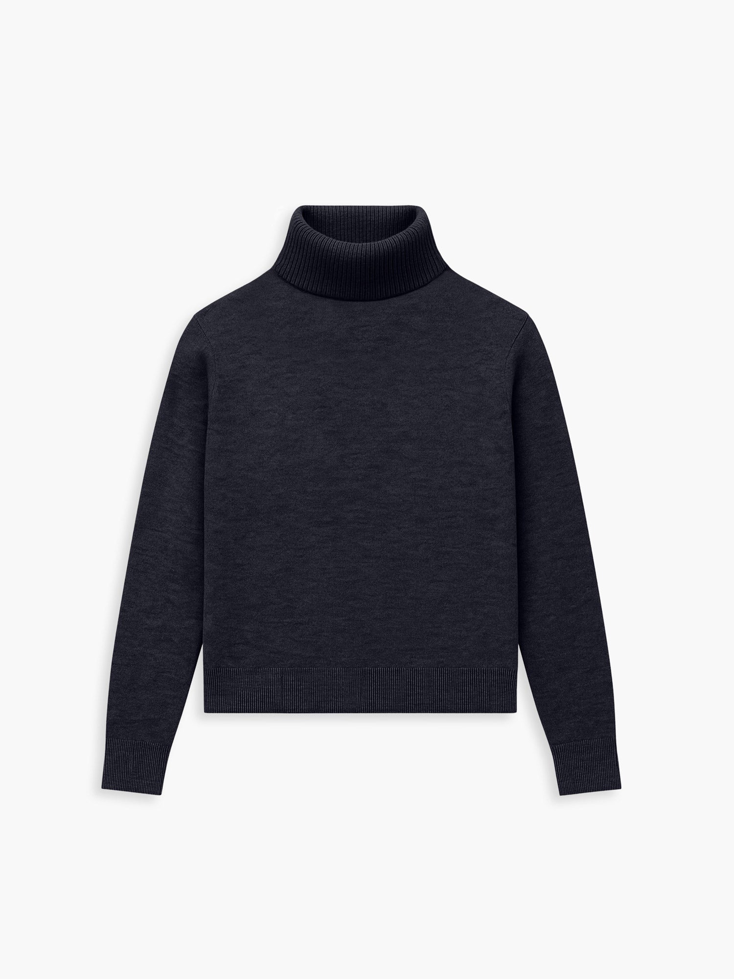 Women's Travel Merino Turtleneck - Black