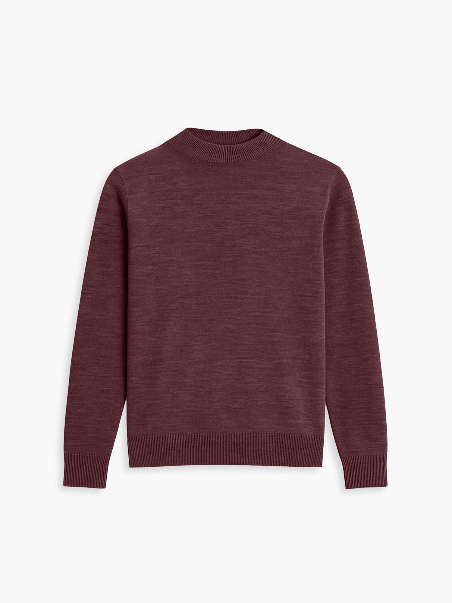 Men's Travel Merino Mockneck - Merlot