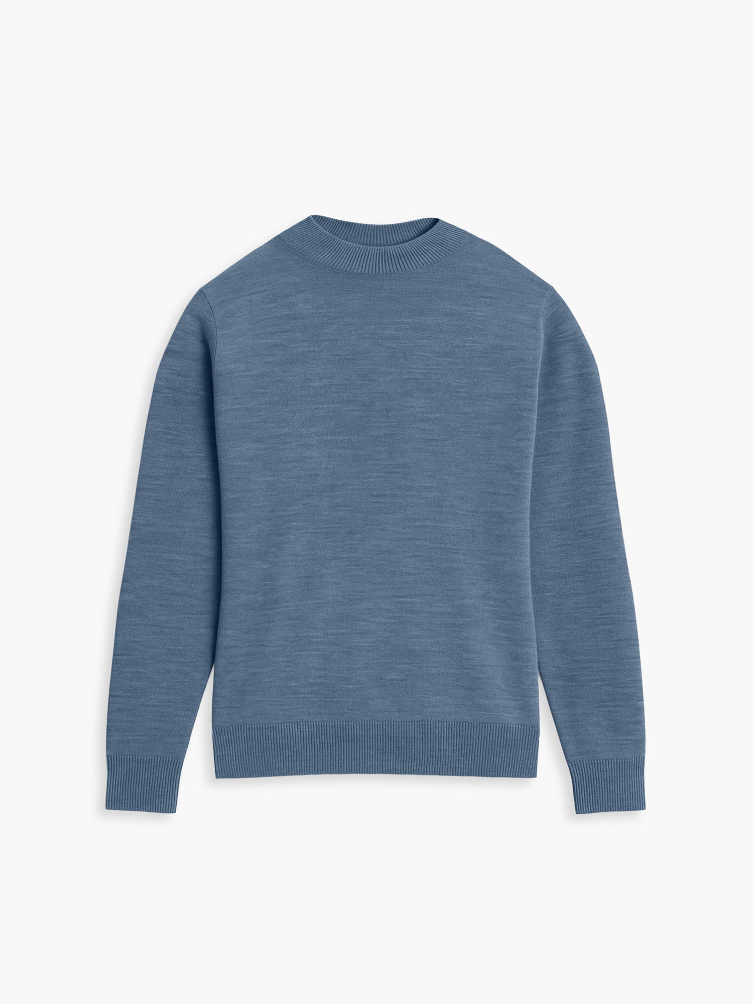Women's Travel Merino Crewneck - Denim Blue