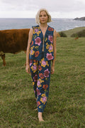 Floral Denim Disco Pant