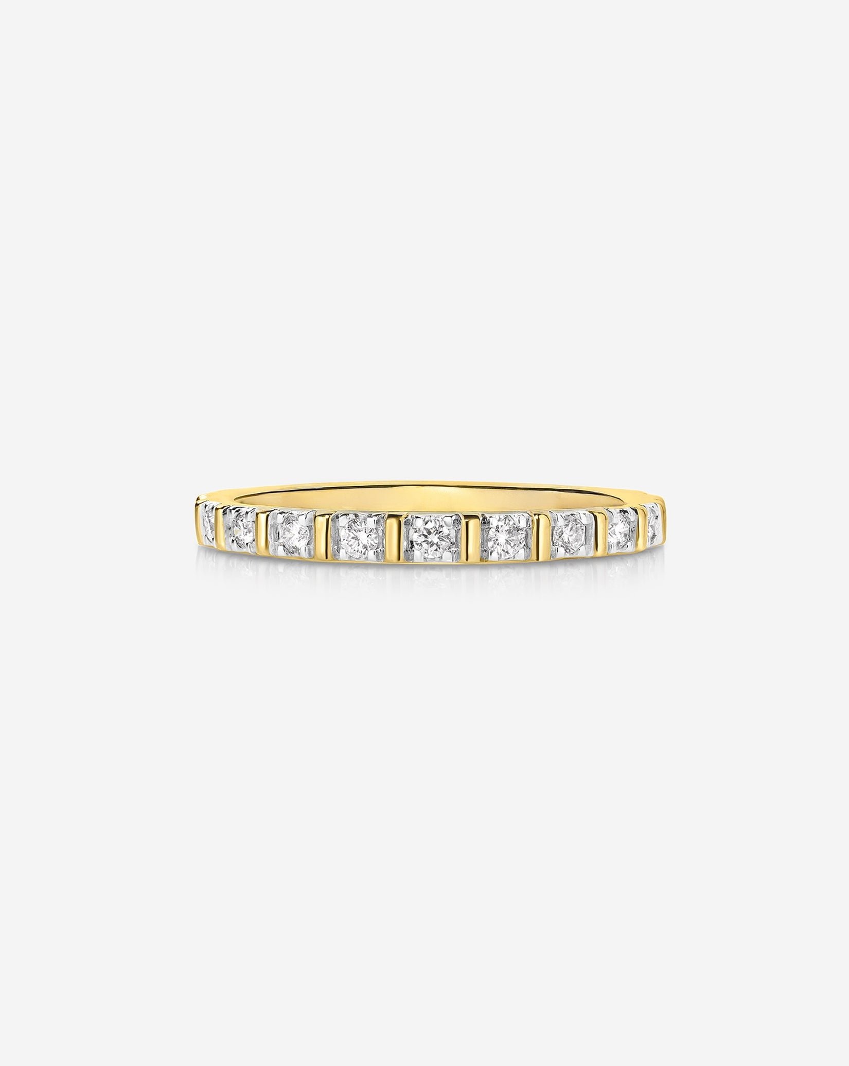 Fluted Diamond Band