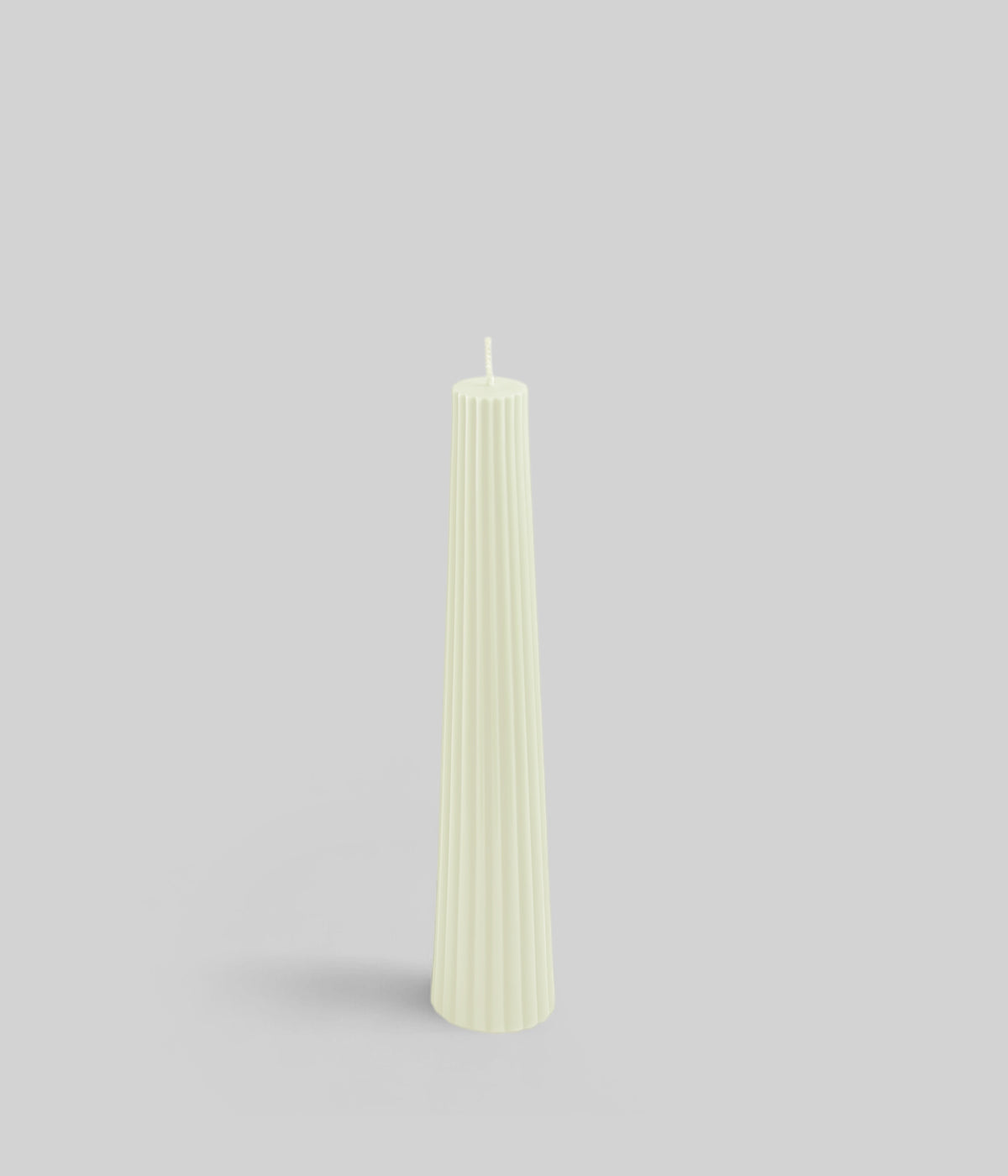 Beeswax Grand Fluted Pillar Candle