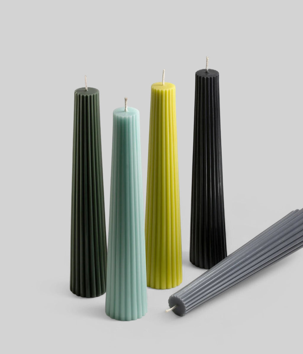 Beeswax Grand Fluted Pillar Candle