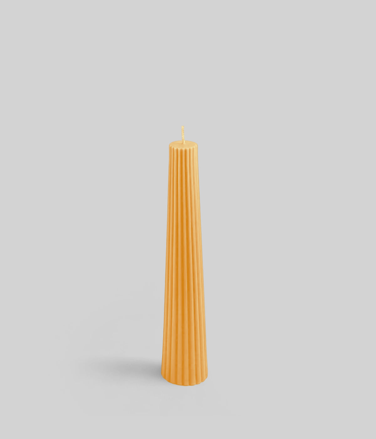 Beeswax Grand Fluted Pillar Candle