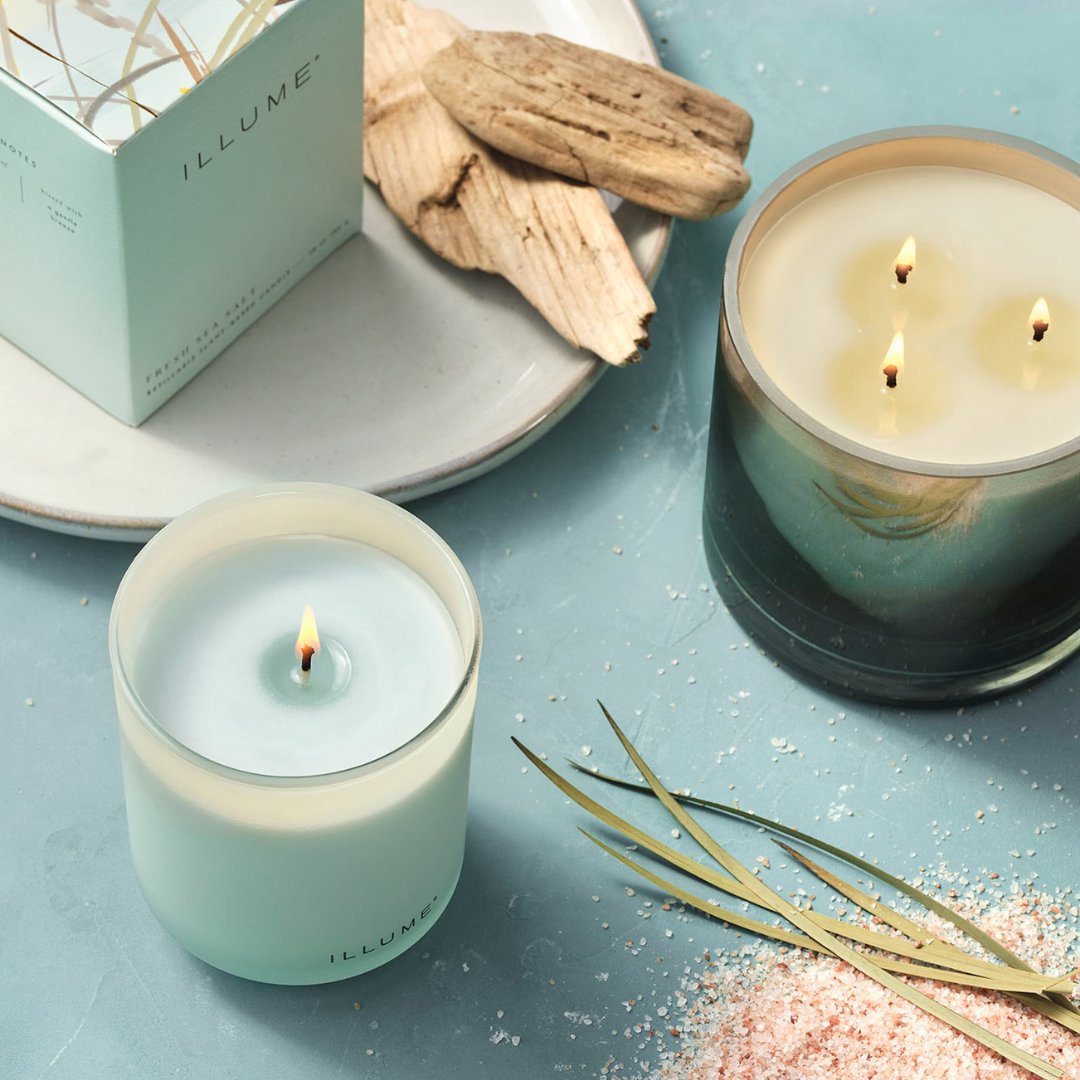 Fresh Sea Salt Baltic Glass Candle