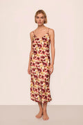Eberjey x  Lily Aldridge - Inez Washable Silk Printed Slip