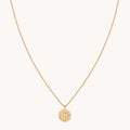 Gemini Zodiac Pendant Necklace in Gold