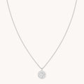 Gemini Zodiac Pendant Necklace in Silver