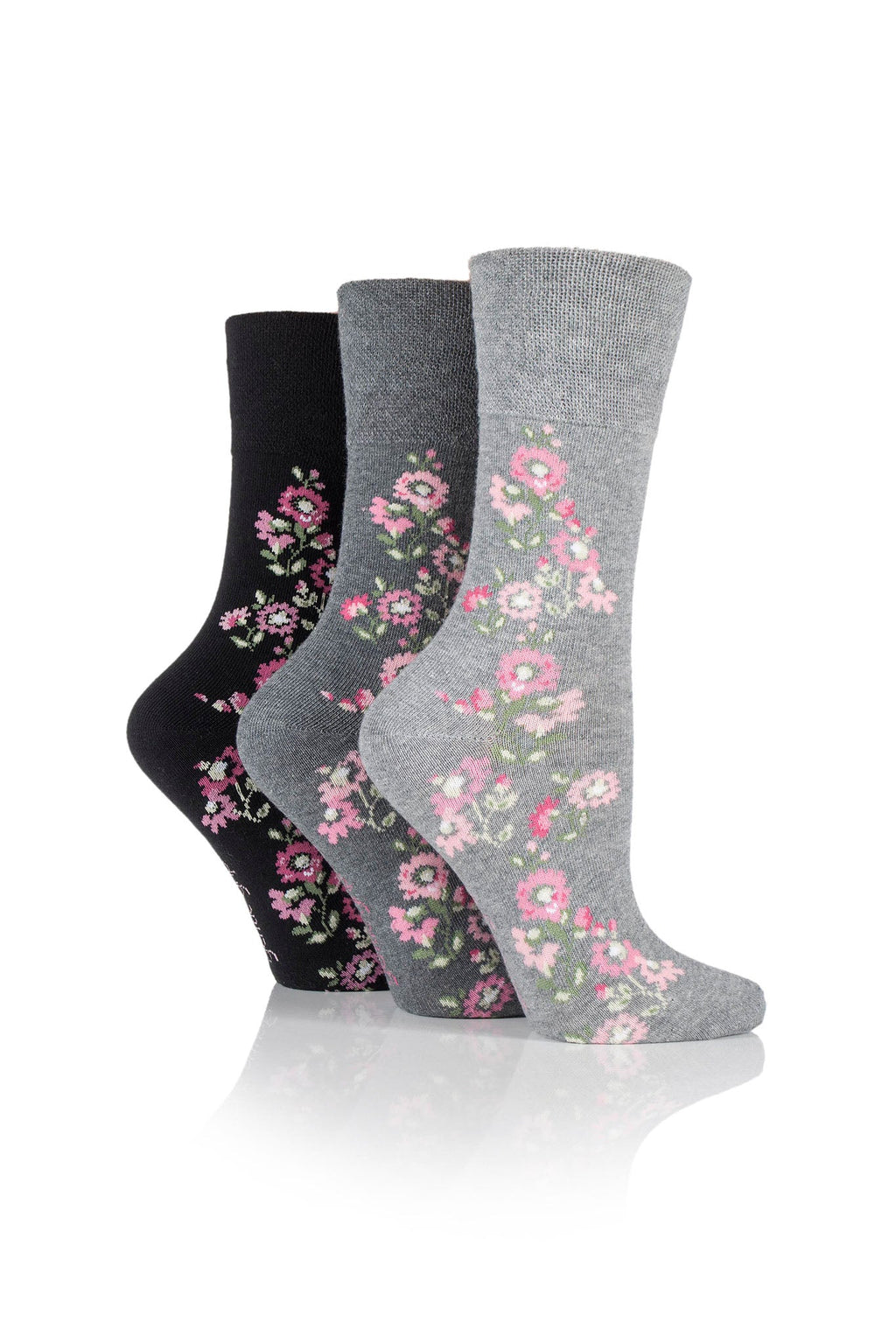 Women's Marl Climbing Rose Crew Sock