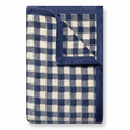ChappyWrap Navy Gingham Dog Blanket