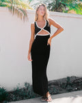 Steph Dress - Black-Cream