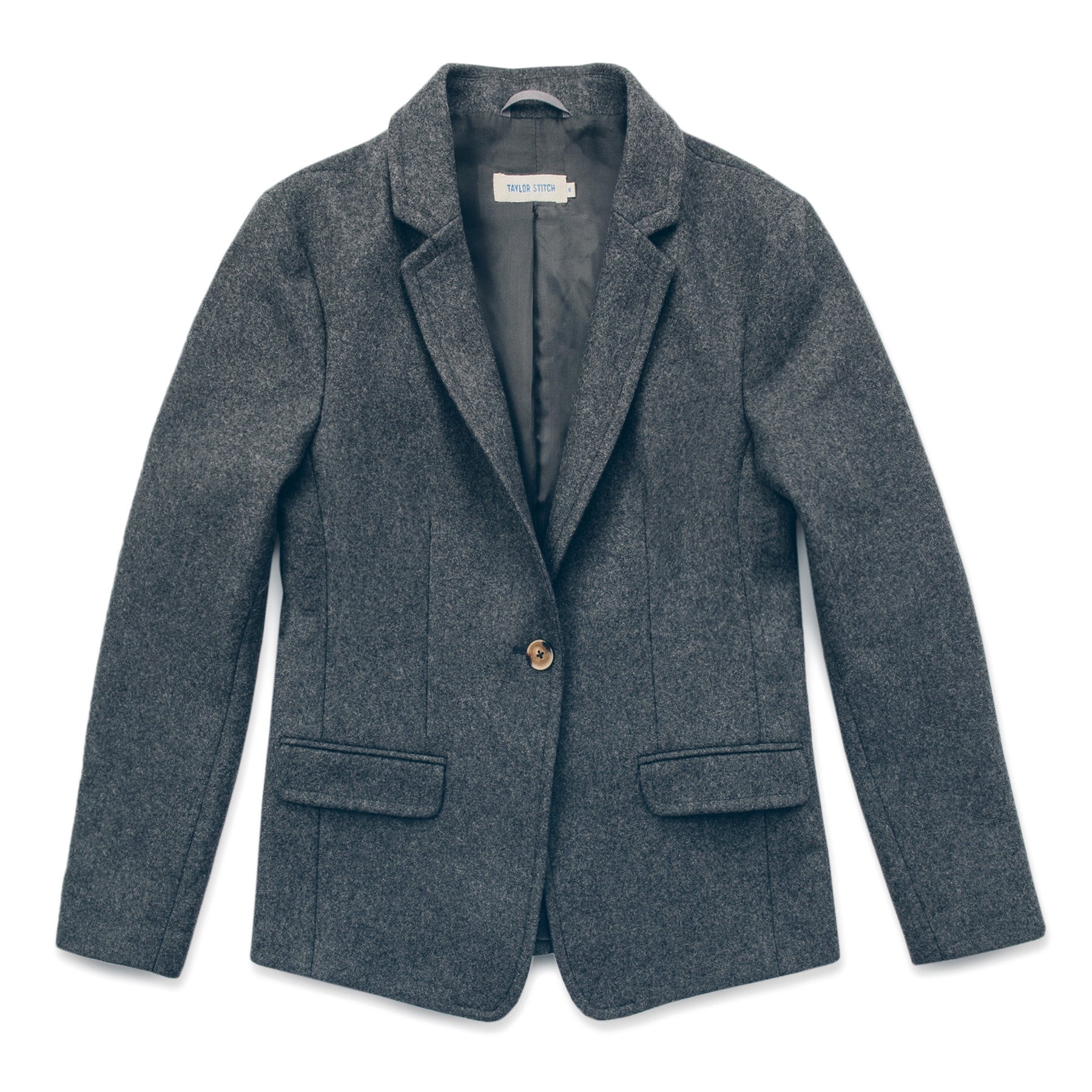 The Telegraph Blazer in Charcoal Wool