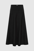 Circle Hem Skirt in Black