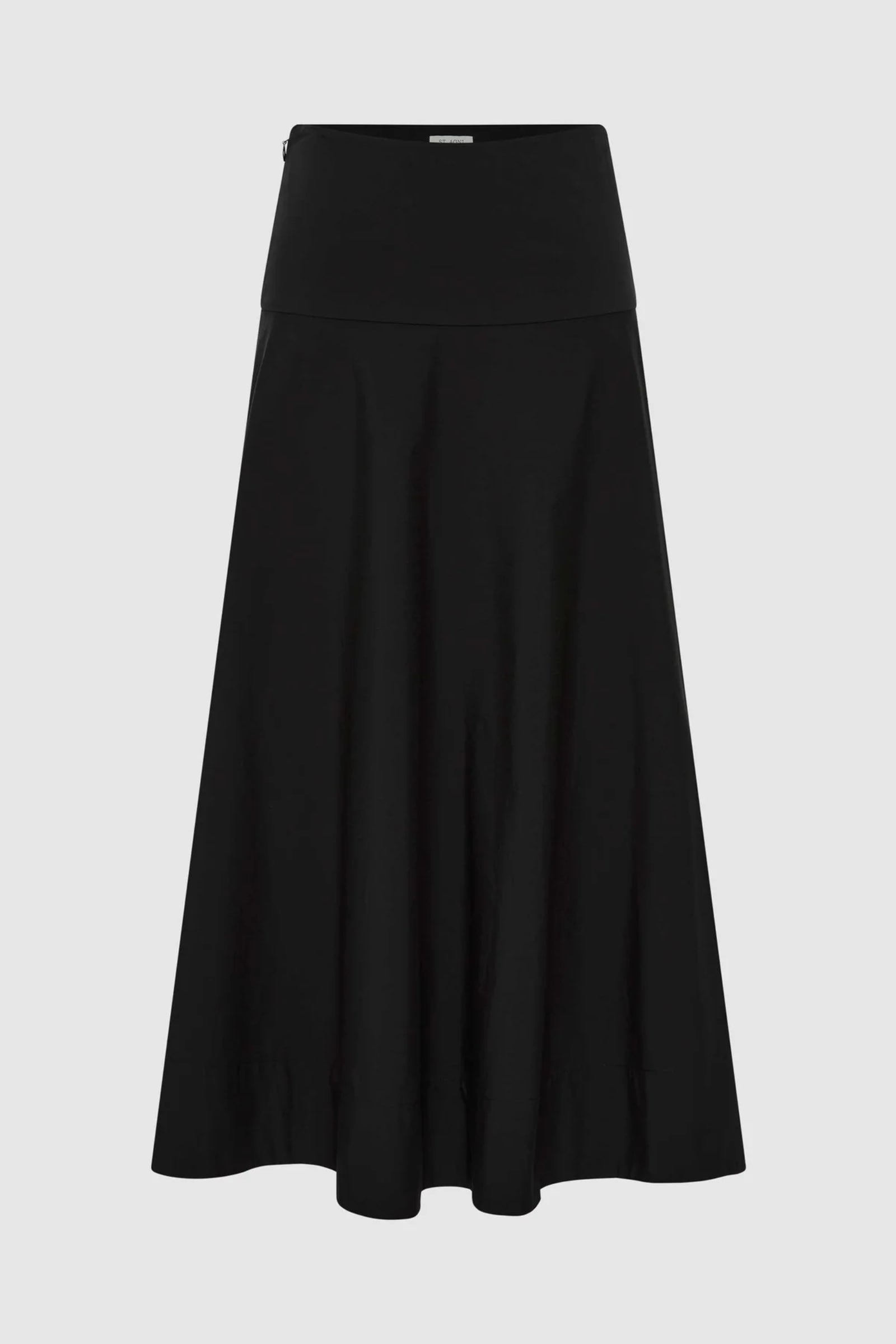Circle Hem Skirt in Black