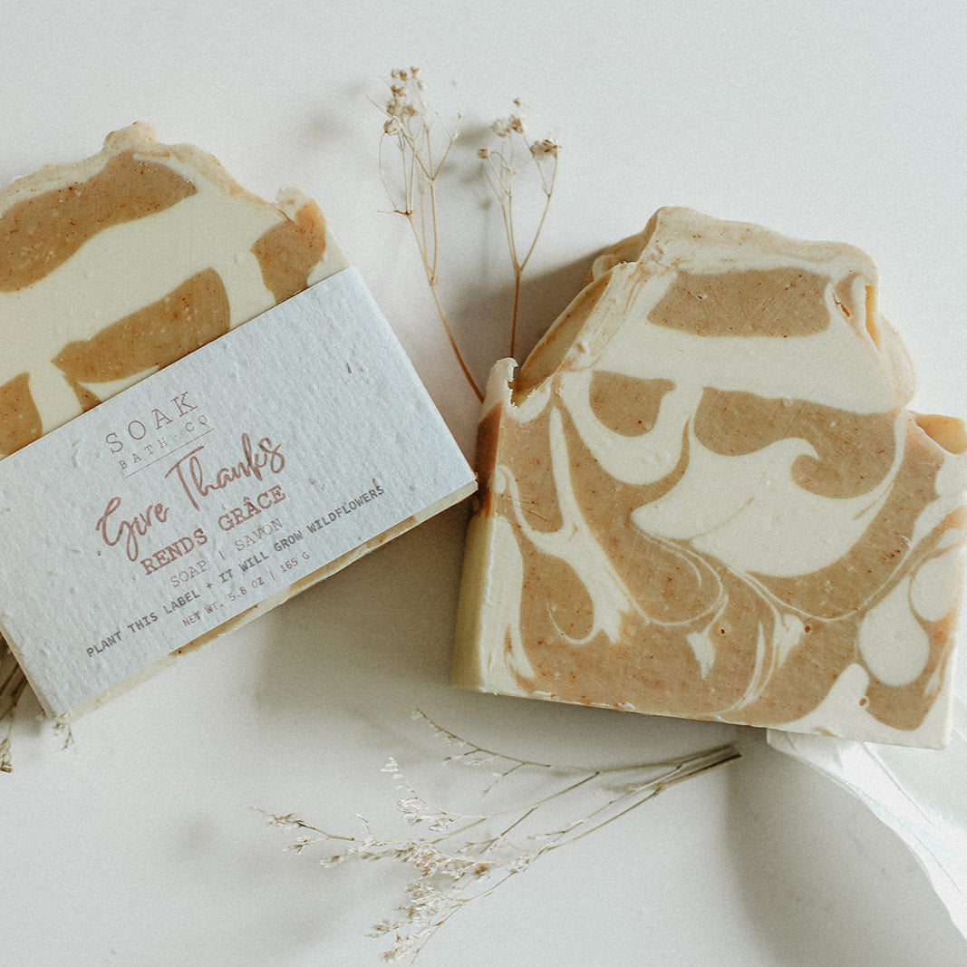 Give Thanks Soap Bar - Canadian Made