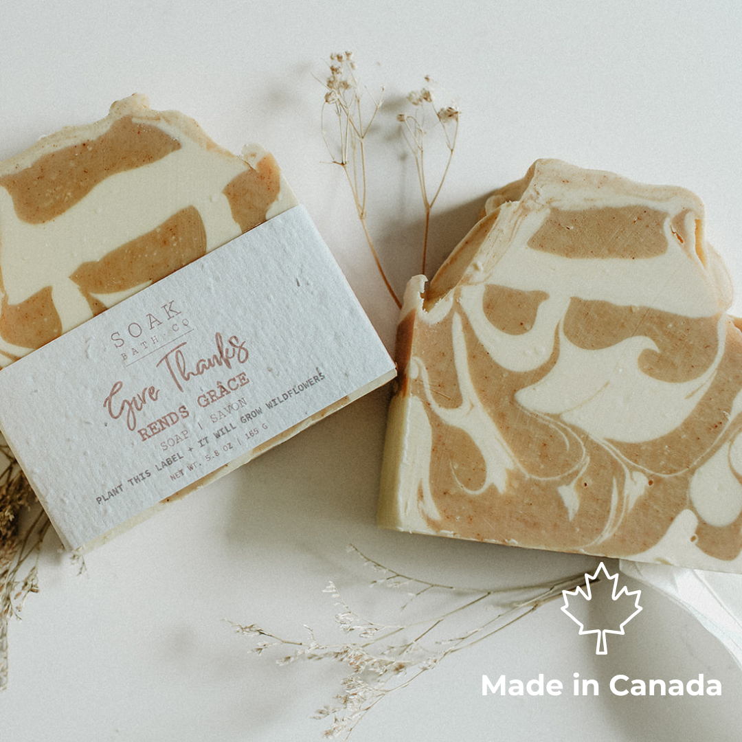 Give Thanks Soap Bar - Canadian Made