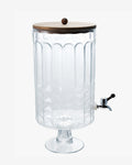 Glass Footed Beverage Dispenser