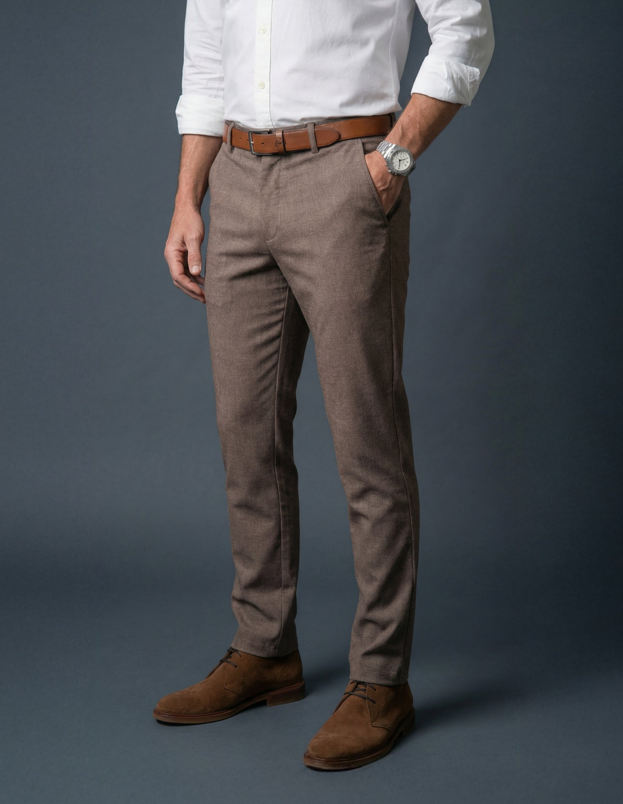 Golden Brown Oxford Chino