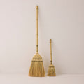 Bamboo Handle Kids Broom - Natural & Olive
