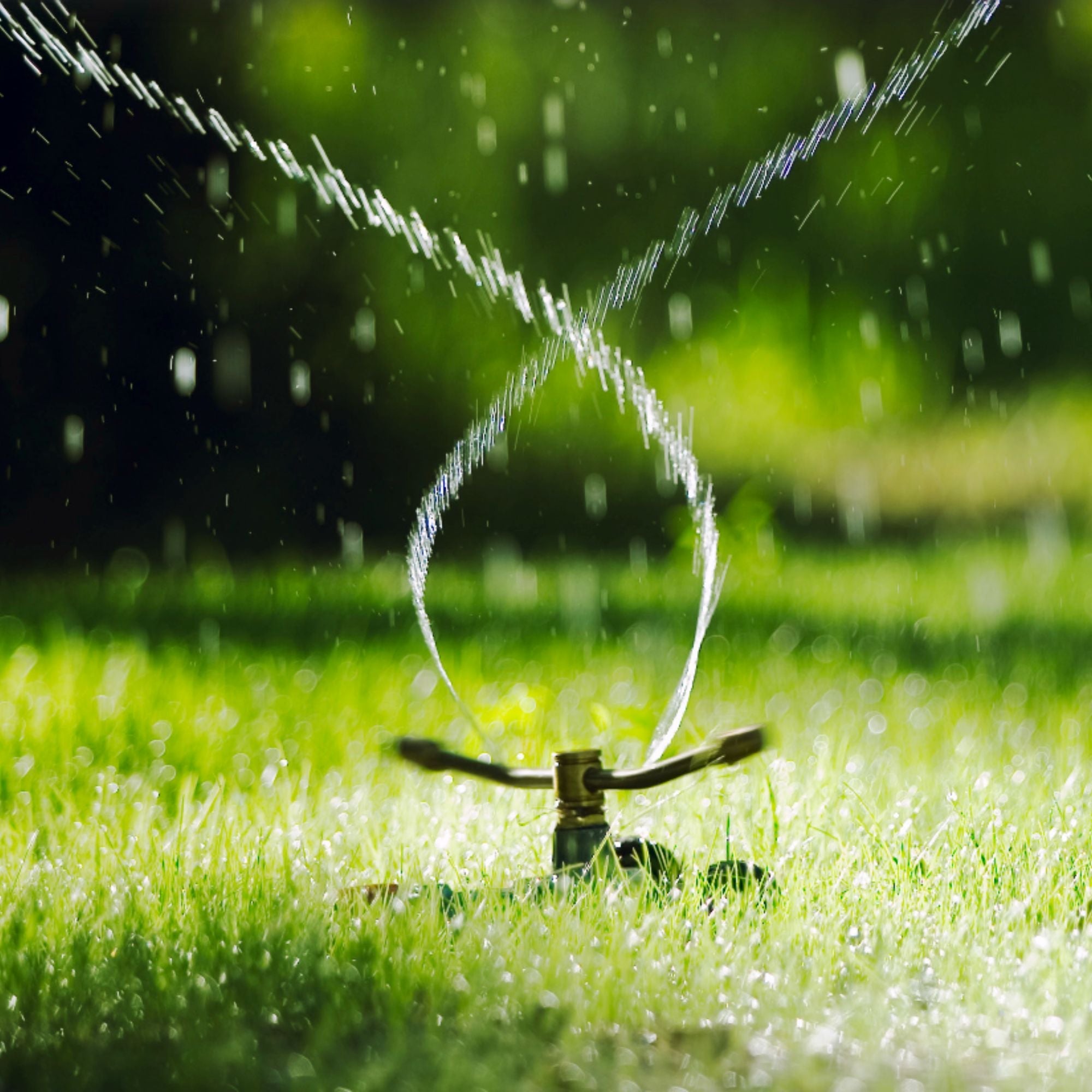Rotating Steel & Brass Garden Sprinkler