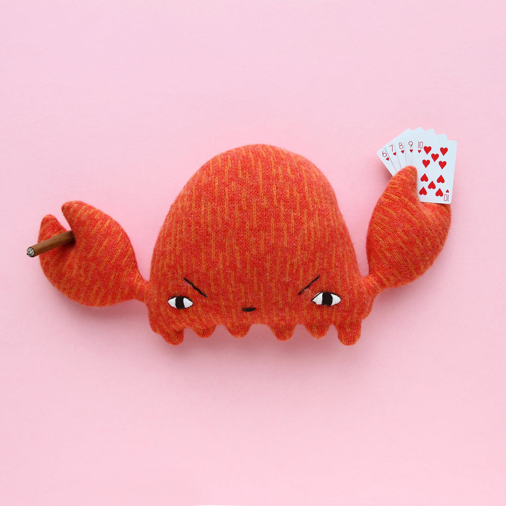 Crabby Hand-Embroidered Creature