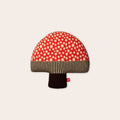 Red Mushroom Knitted Cushion