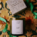 Bestsellers Set - Heirloom Tomato Candle & Exfoliating Peppermint Soap Brick