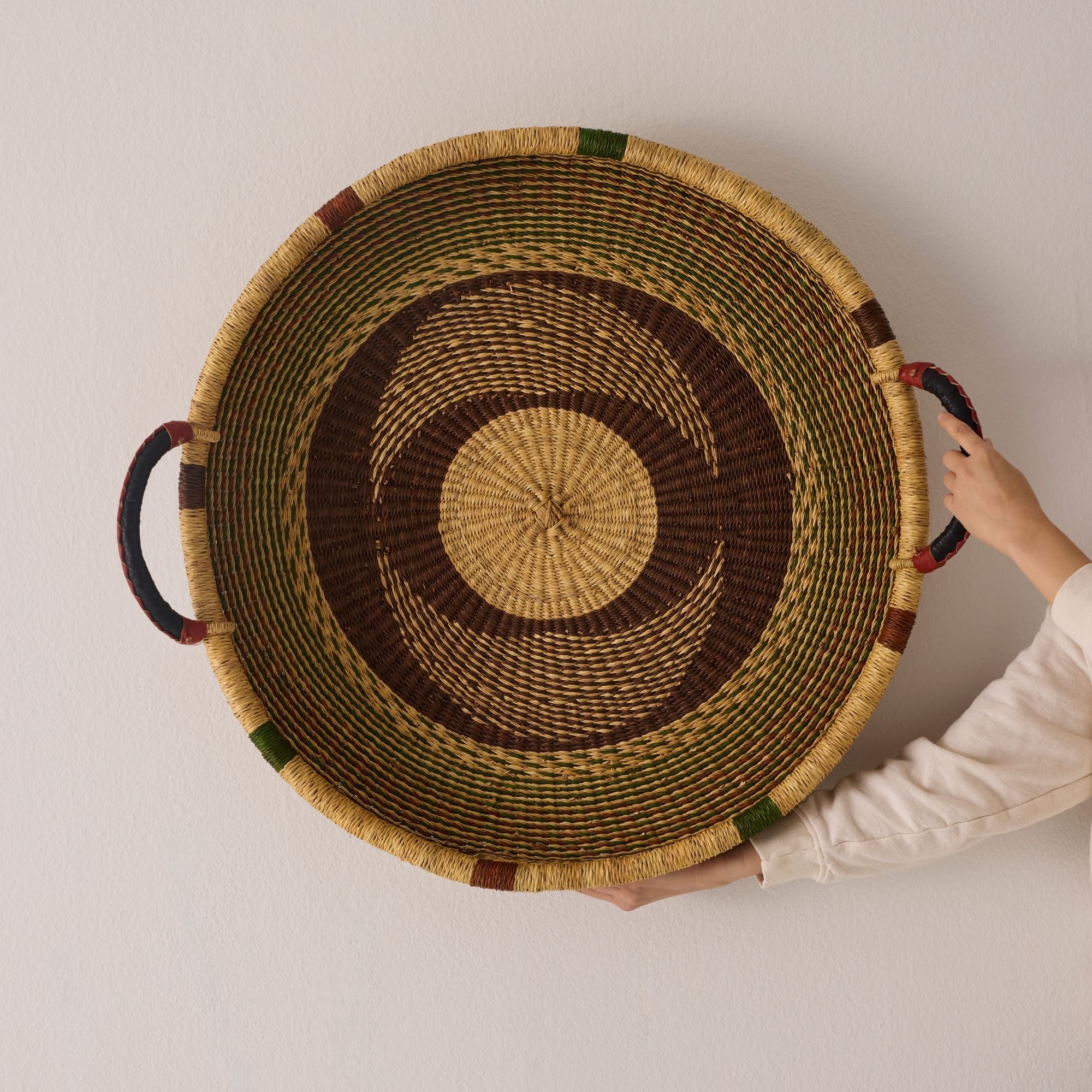 Large Woven Tray Wall Decor