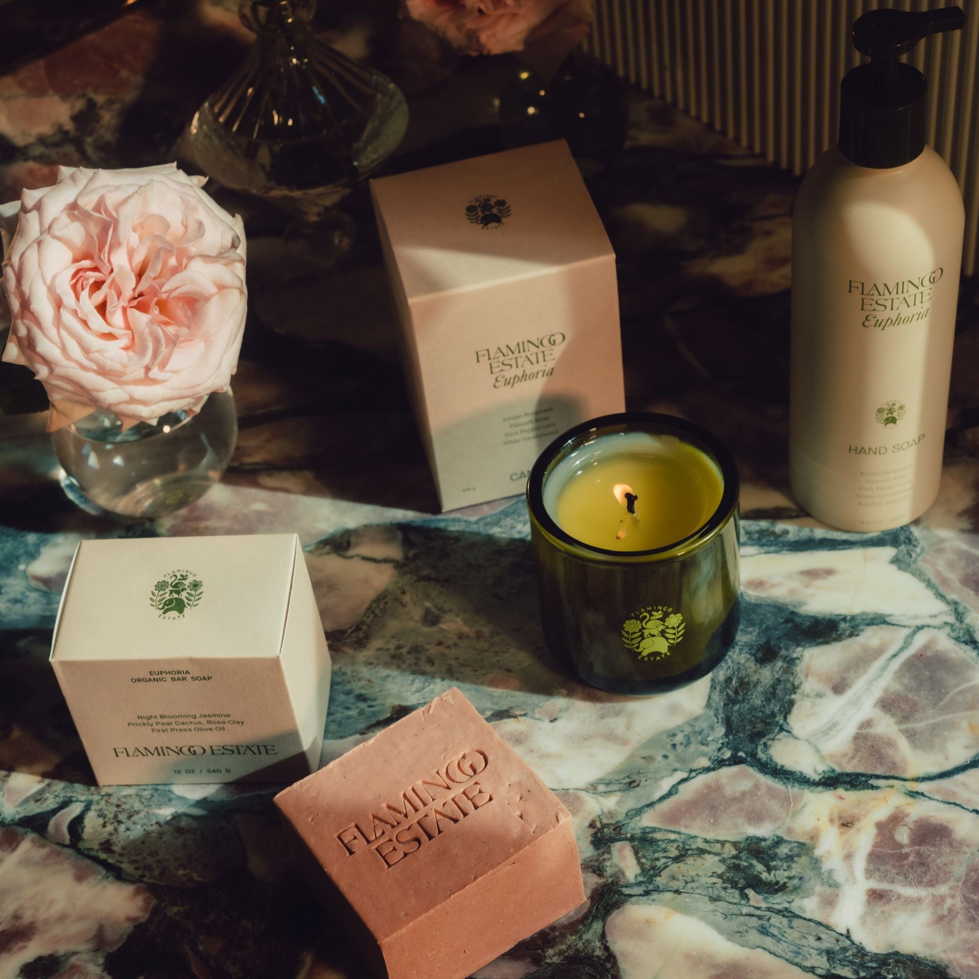Jasmine & Rose Bath Set