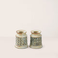 Candle Holder Triangular & Diamond Pattern - Set of 2 - Small