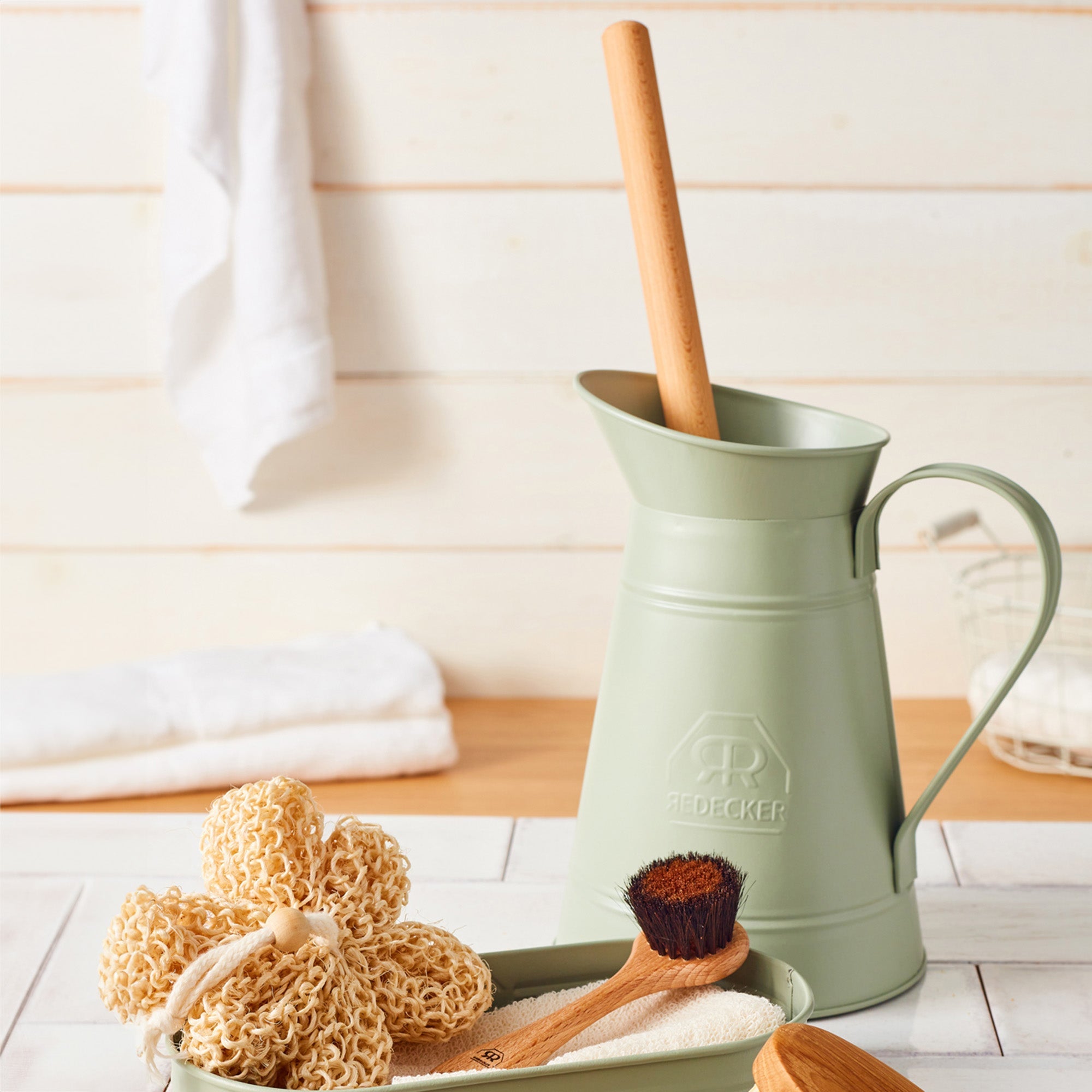 Metal Toilet Brush Holder and Brush