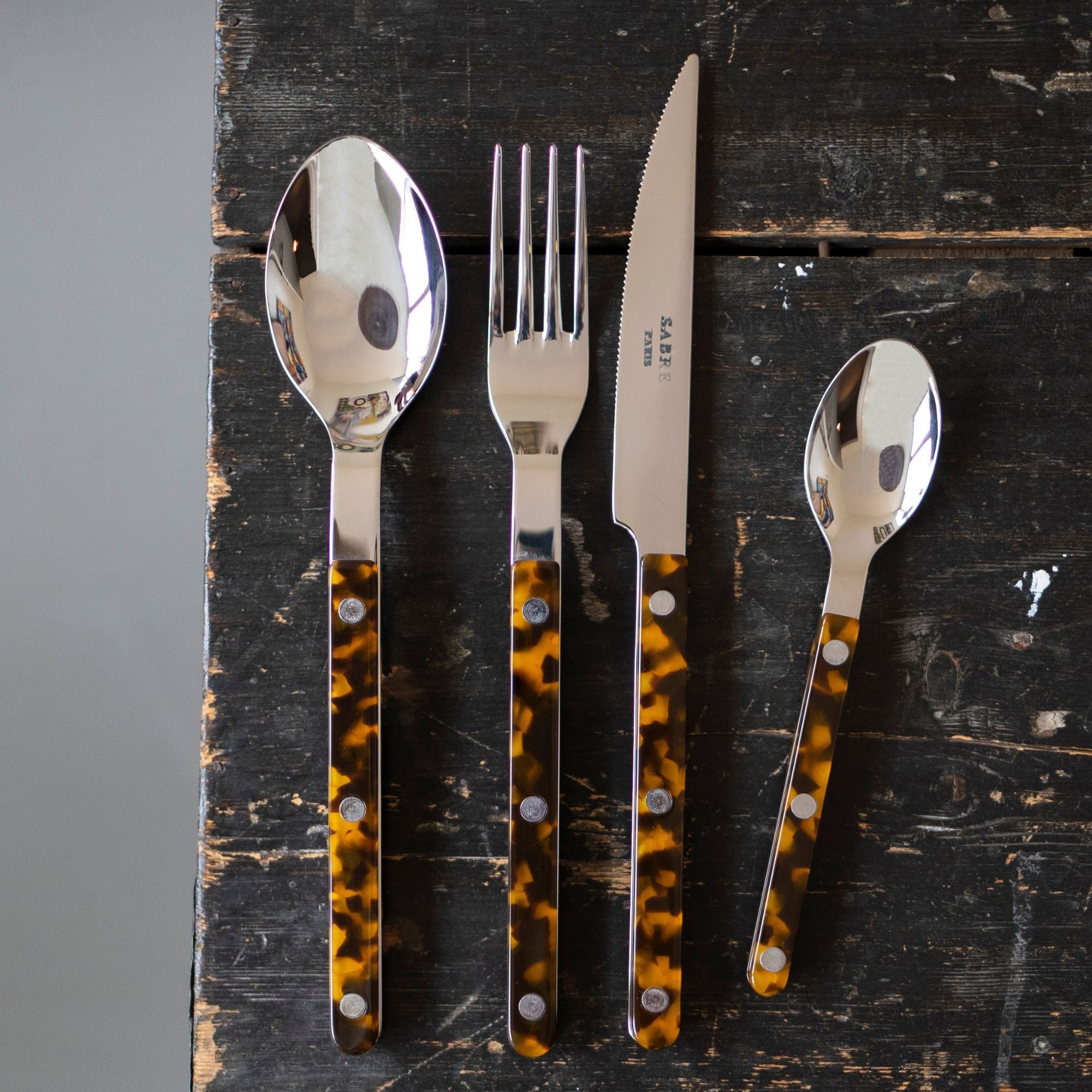 Bistrot Tortoise Flatware - Set of 4