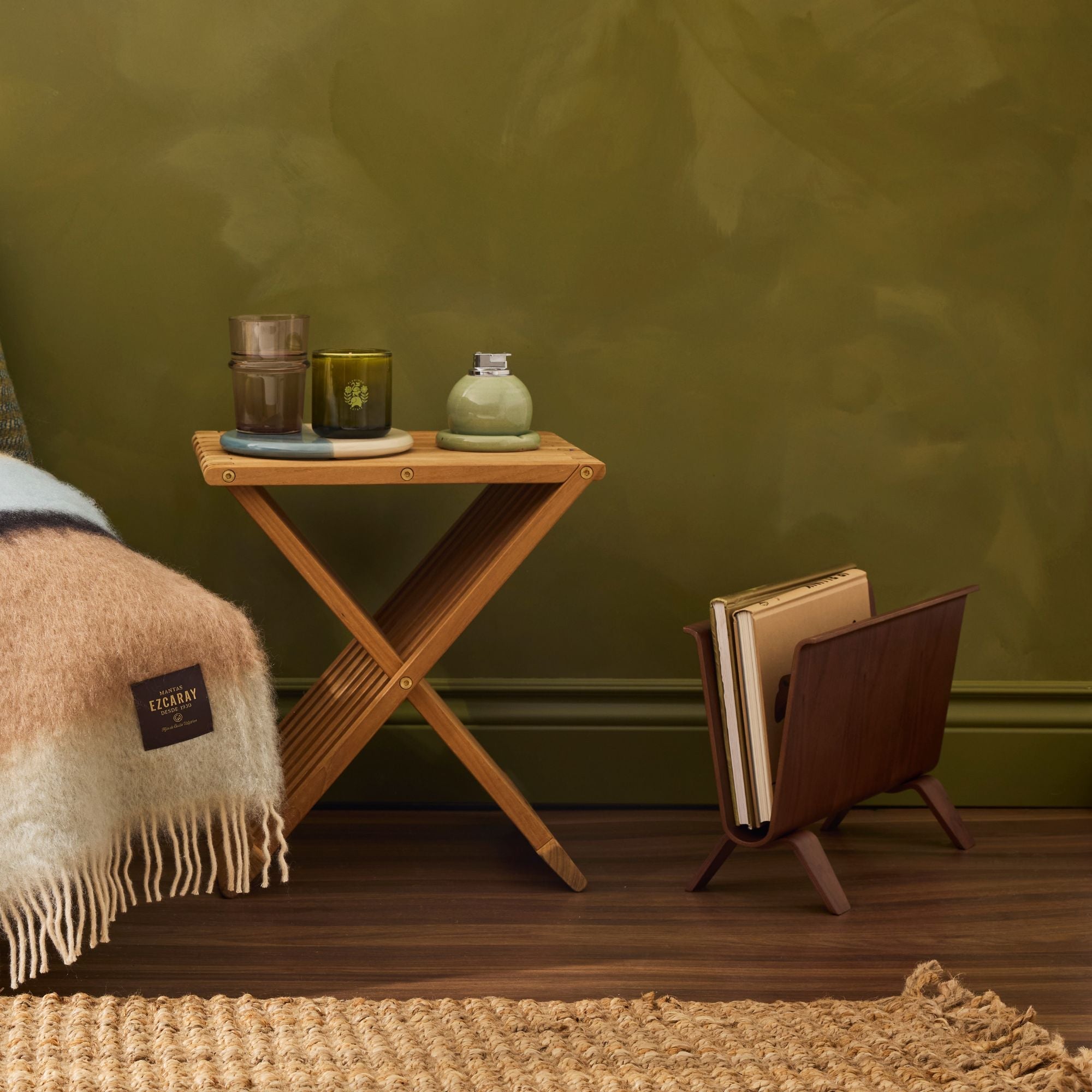 Wooden Magazine Rack