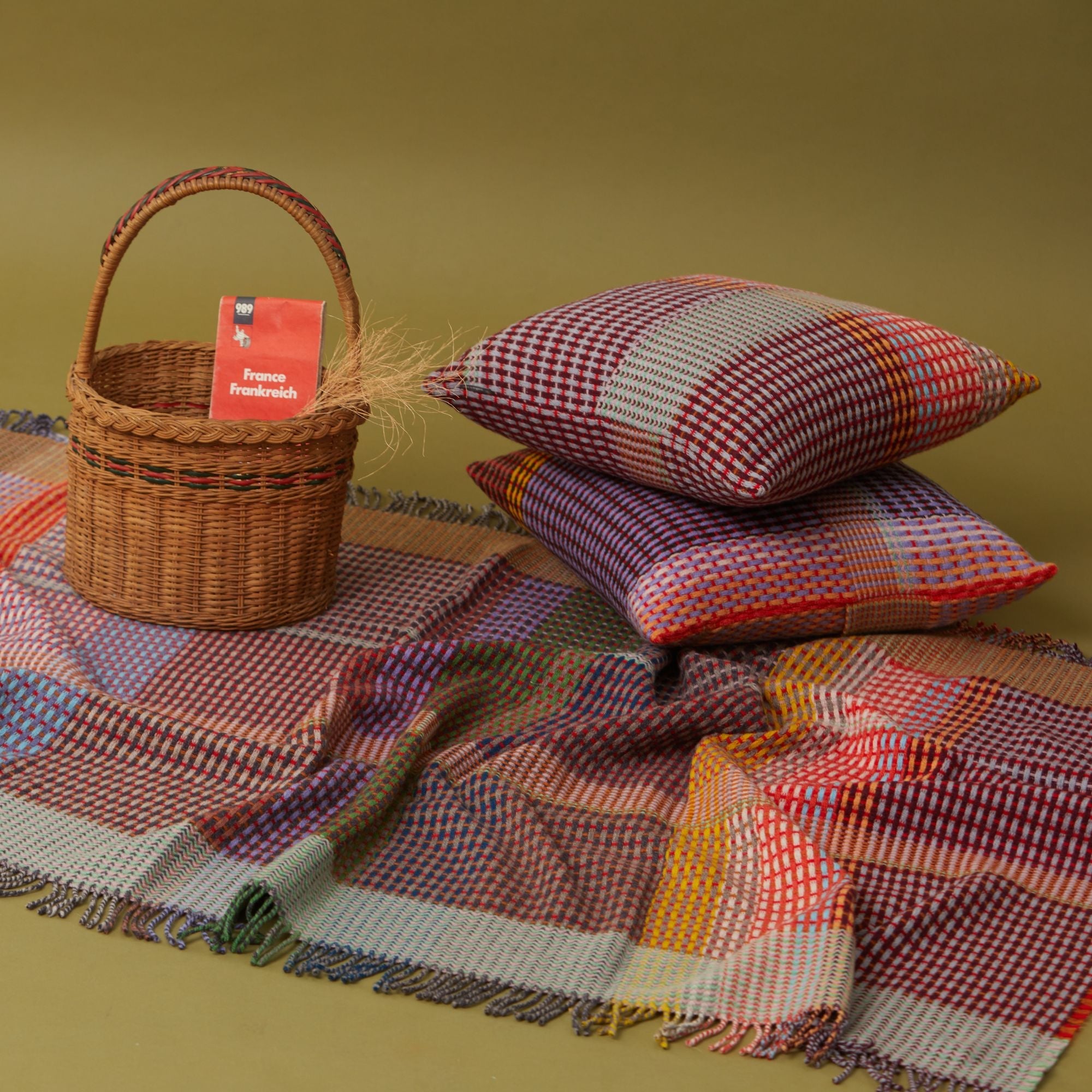 Lambswool Basket Throw - Small