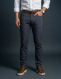 Graphite Diamond Pin Dot Five Pocket
