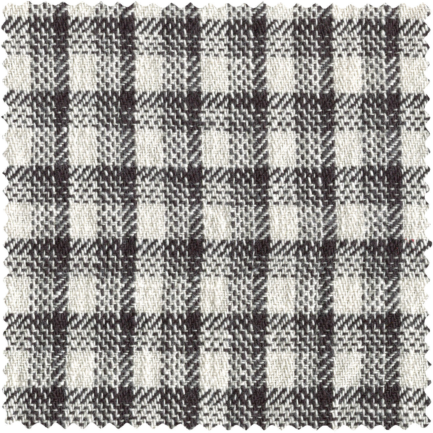 Grey Japanese Checked Twill