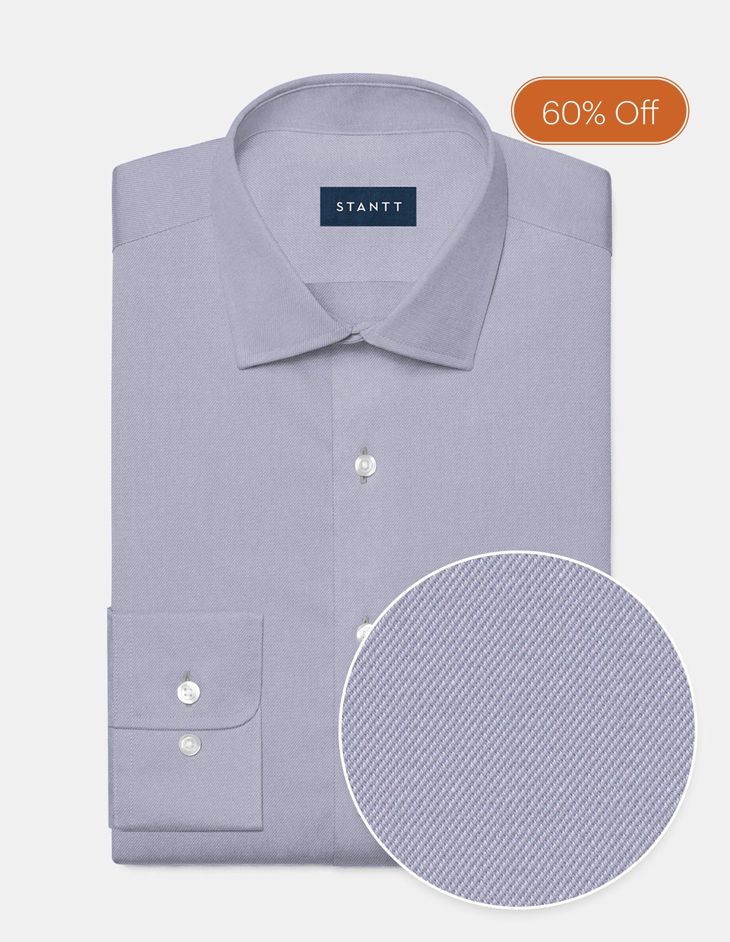 Cotton Stretch Knit - Heather Grey Twill