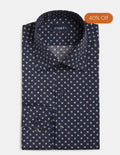 Playful Navy Dot Print
